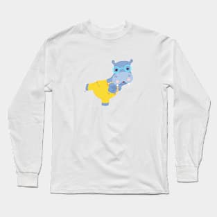 hippo Long Sleeve T-Shirt